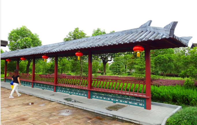 仿古涼亭、牌坊